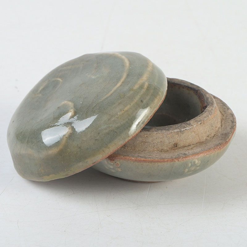 茶道具 清水六兵衛造 青磁 海老文 香合 共箱 C S381 - メルカリ