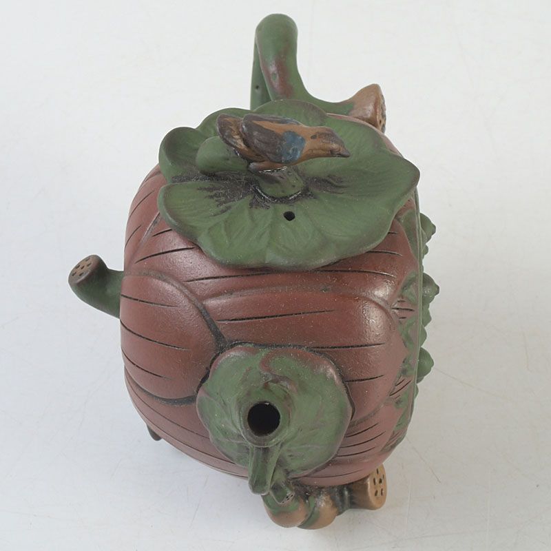 中国 紫砂 朱泥 鳥果実雕 急須 茶壷 在銘 C S382 - メルカリ