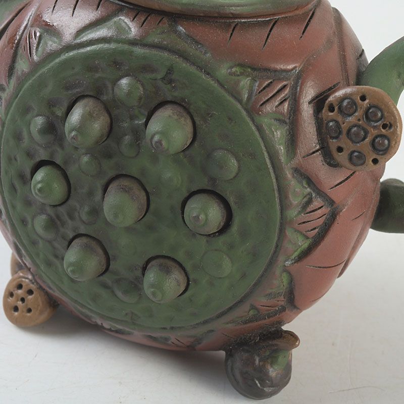 中国 紫砂 朱泥 鳥果実雕 急須 茶壷 在銘 C S382 - メルカリ