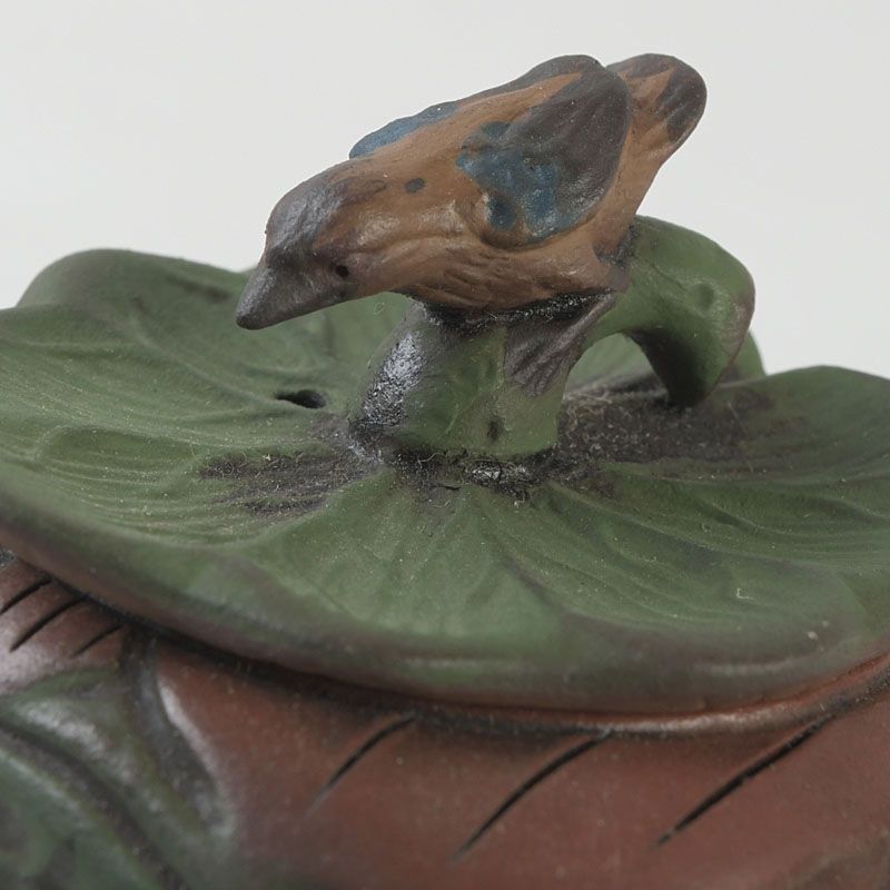 中国 紫砂 朱泥 鳥果実雕 急須 茶壷 在銘 C S382 - メルカリ