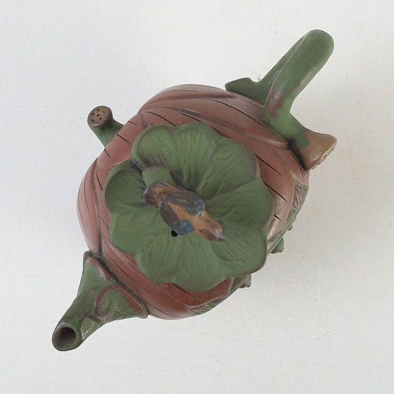 中国 紫砂 朱泥 鳥果実雕 急須 茶壷 在銘 C S382 - メルカリ