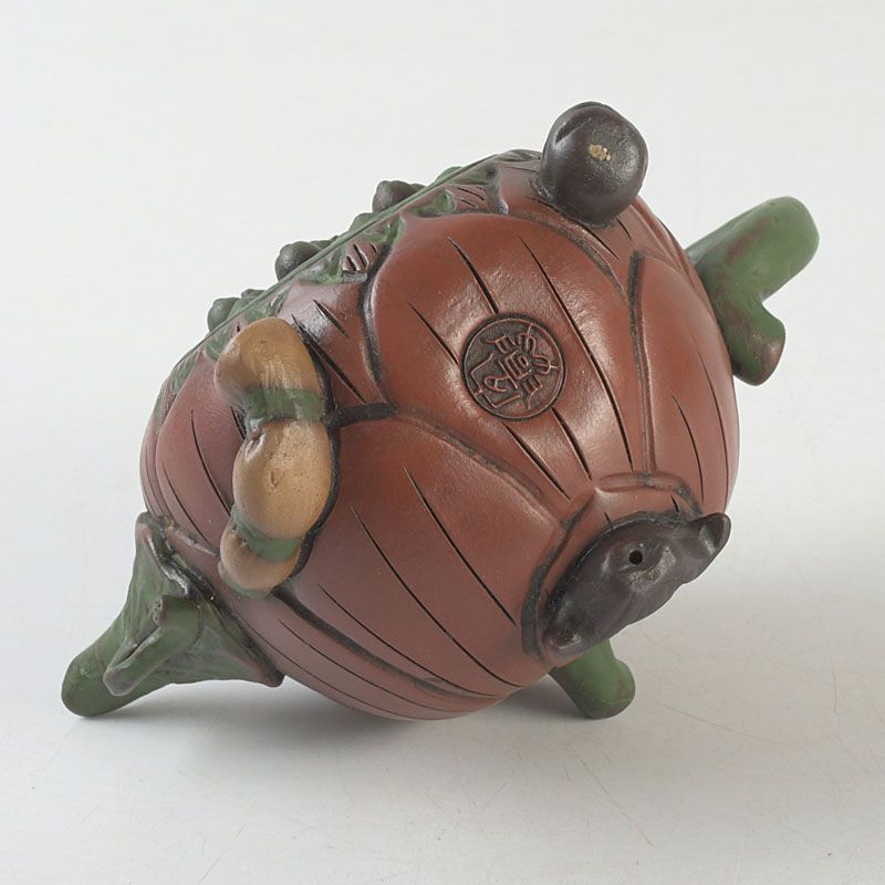 中国 紫砂 朱泥 鳥果実雕 急須 茶壷 在銘 C S382 - メルカリ