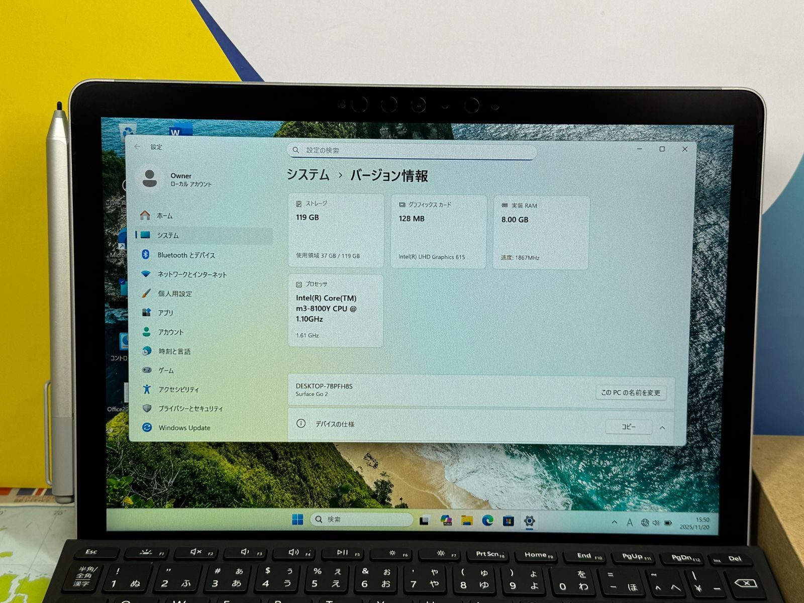 極美品 Surface Go 2 10.5型 Pen Office2024 綺麗 - メルカリ