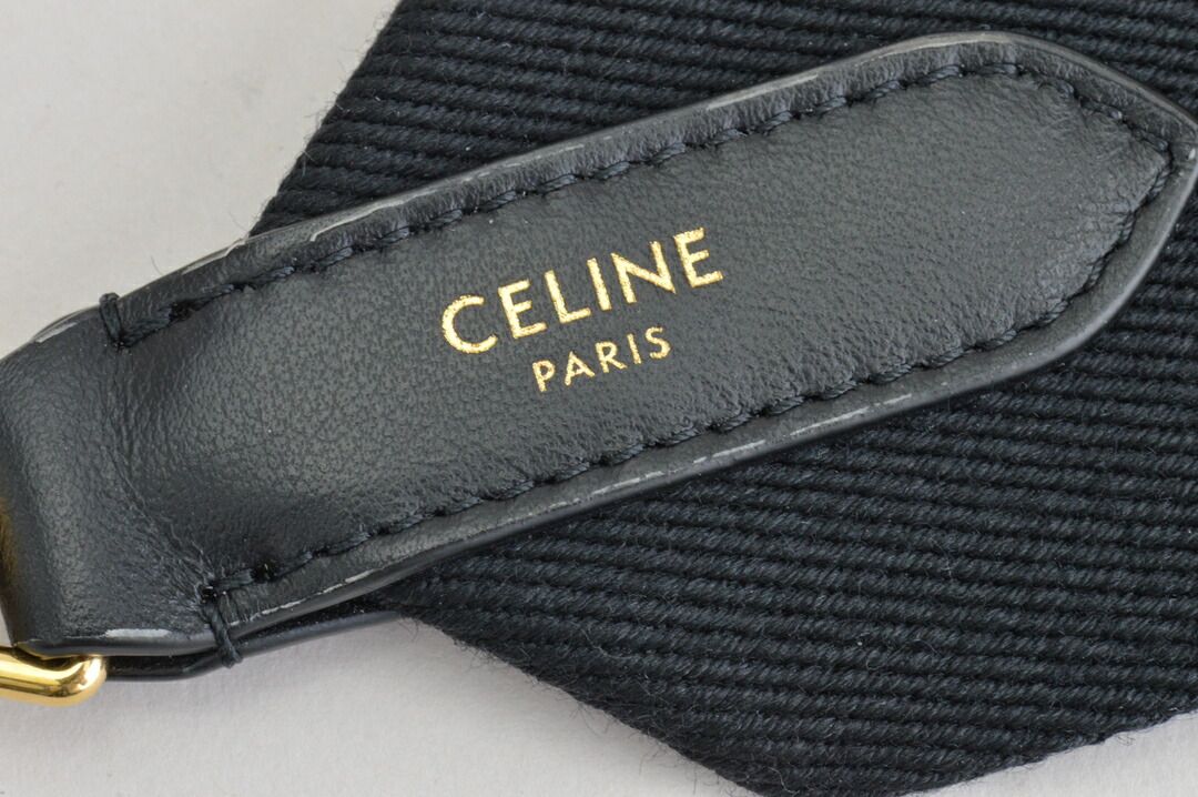セリーヌ CELINE 49S012AEP ジャガード ロングストラップ ロゴ