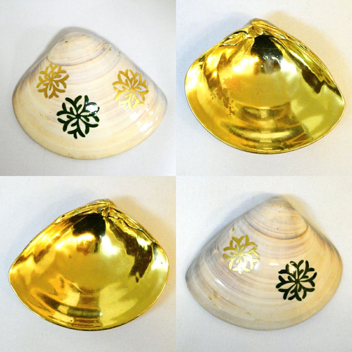 訳あり特価品！！】中村湖彩作 淡々斎好 海松絵 蛤香合 茶道具【中古