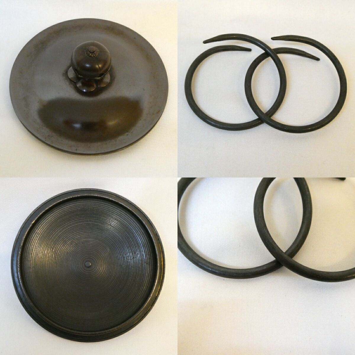 茶道具 未使用保管品 鋳師:金森紹栄作 唐銅鬼面風炉 共箱 釜環 送料込み 茶道具 未使用保管品 鋳師:金森紹栄作 唐銅鬼面風炉 共箱 釜環 送料