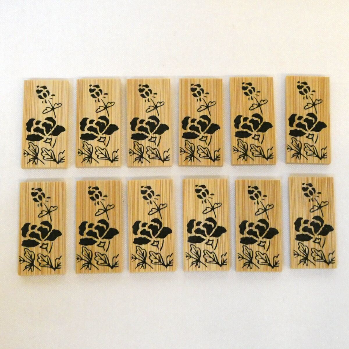 十一月の特売品】白竹 十種香札（2） 竹箱・紙箱入り 七事式 茶道具