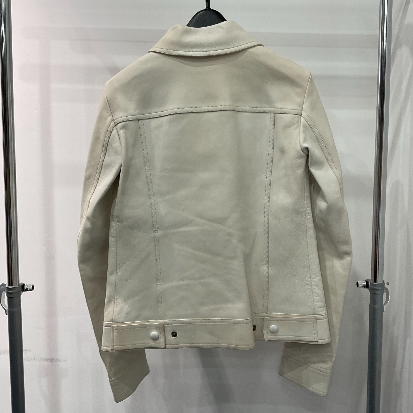 ルイヴィトン ラム レザー ジャケット ブルゾン 白 ＃34 D25034370