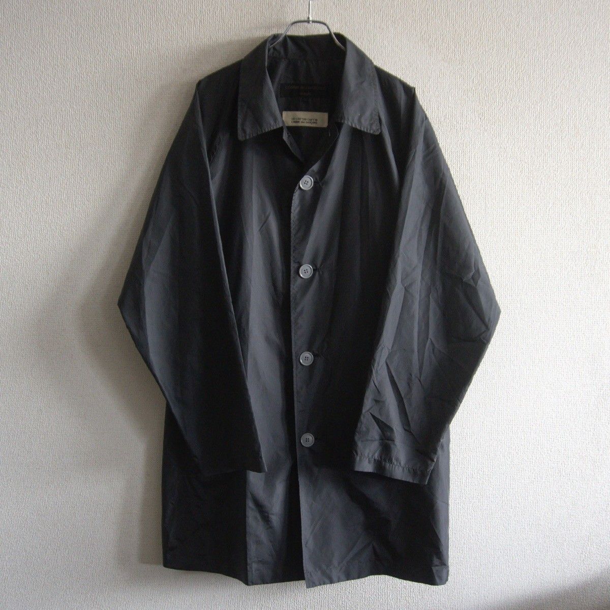 幻級 コムデギャルソンオム アーカイブ 田中期 ロング ステンカラー コート M 2025年最新】COMME des GARCONS HOMME メンズ ステンカラーコートの