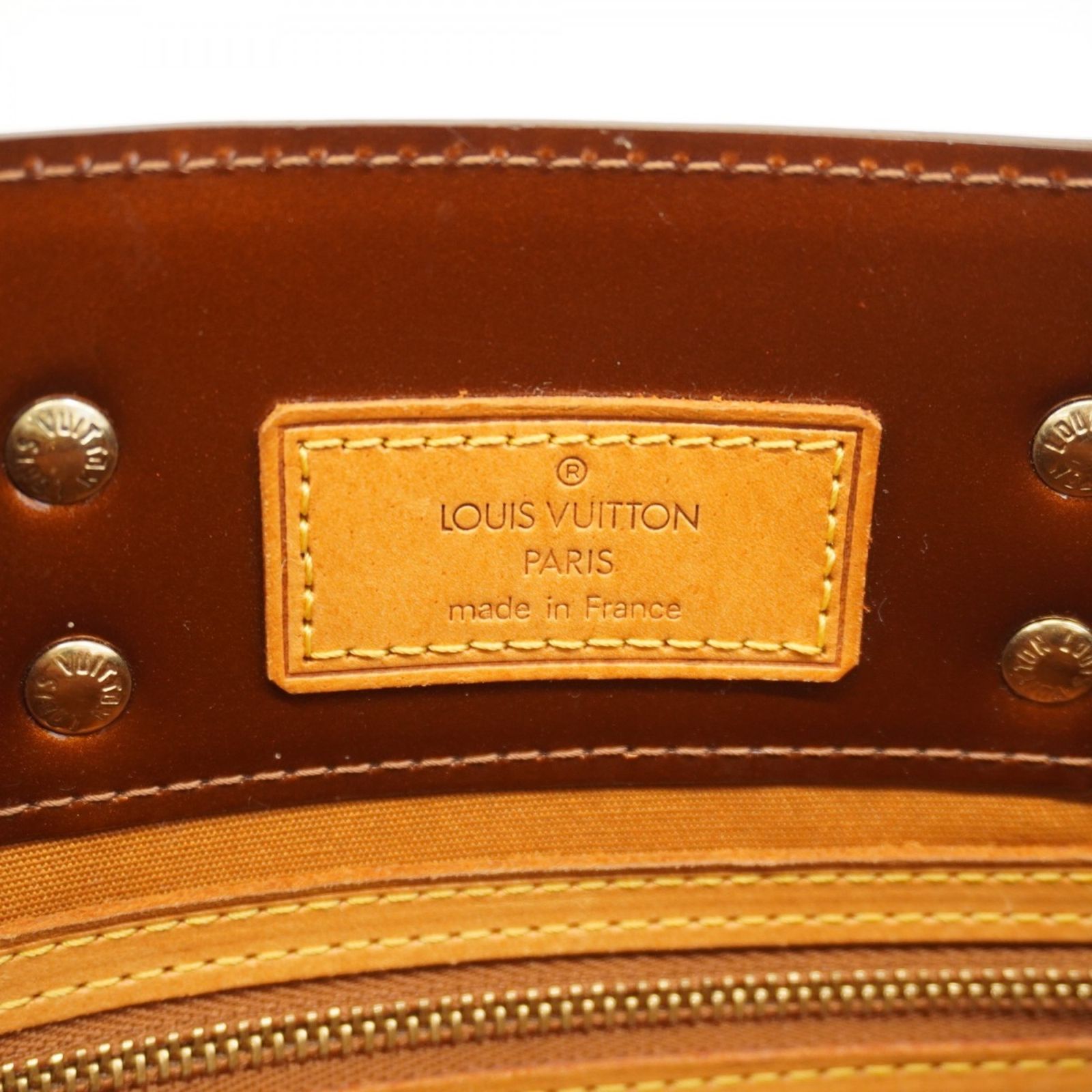 ルイヴィトン ヴェルニ リードPM ブロンズ系 ハンドバッグ トート 2143400135595_1.JPG