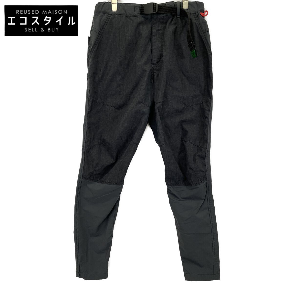 NANGA ナンガ 【×HAKU】HK-S122 ﾁｬｺｰﾙｸﾞﾚｰ ｽﾘｰﾃﾞｨﾒﾝｼｮﾝﾃｰﾊﾟｰﾄﾞﾊﾟﾝﾂ M