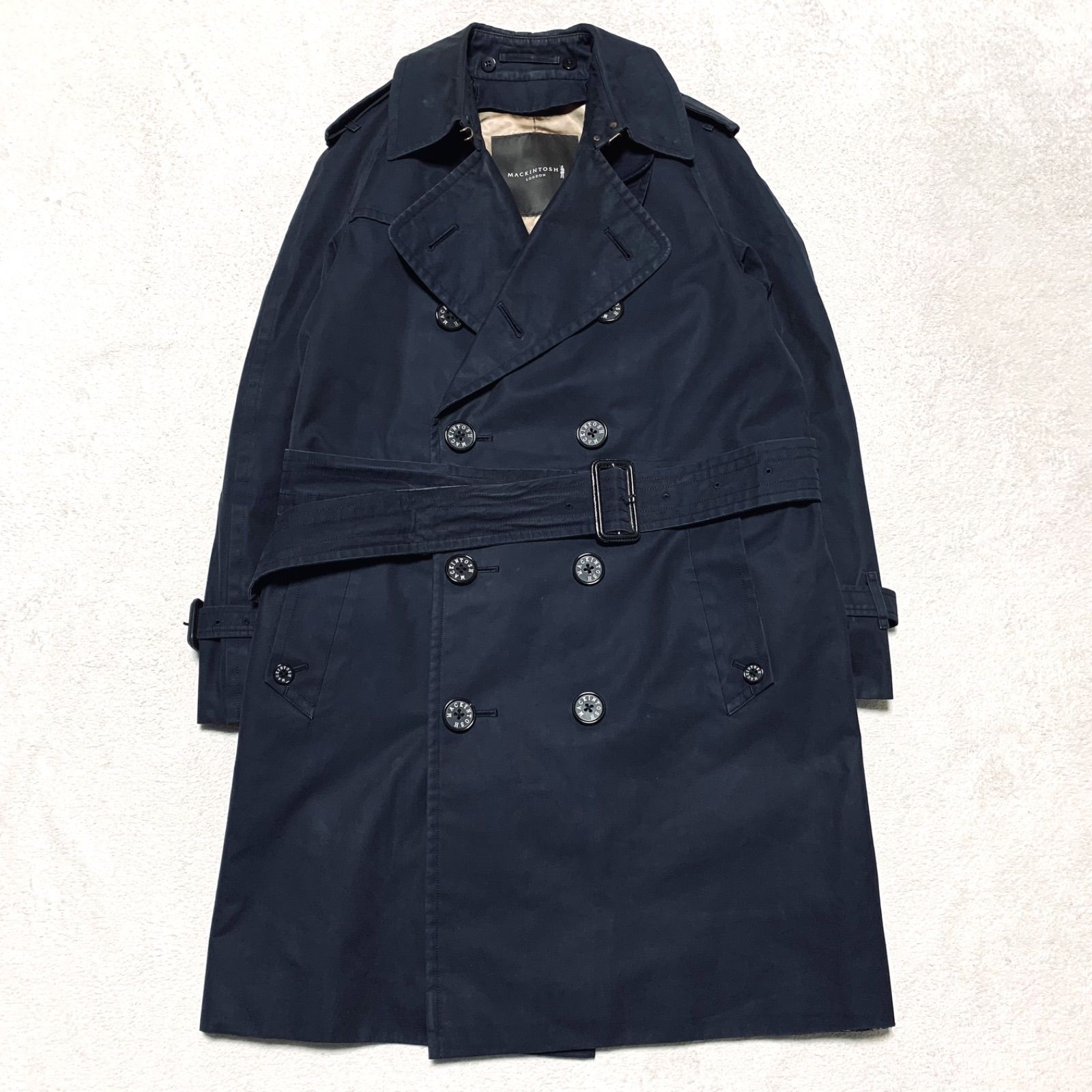 マッキントッシュロンドン　ハウスチェックライナー　ダブルブレストトレンチコート マッキントッシュロンドン ハウスチェックライナー ダブルブレスト