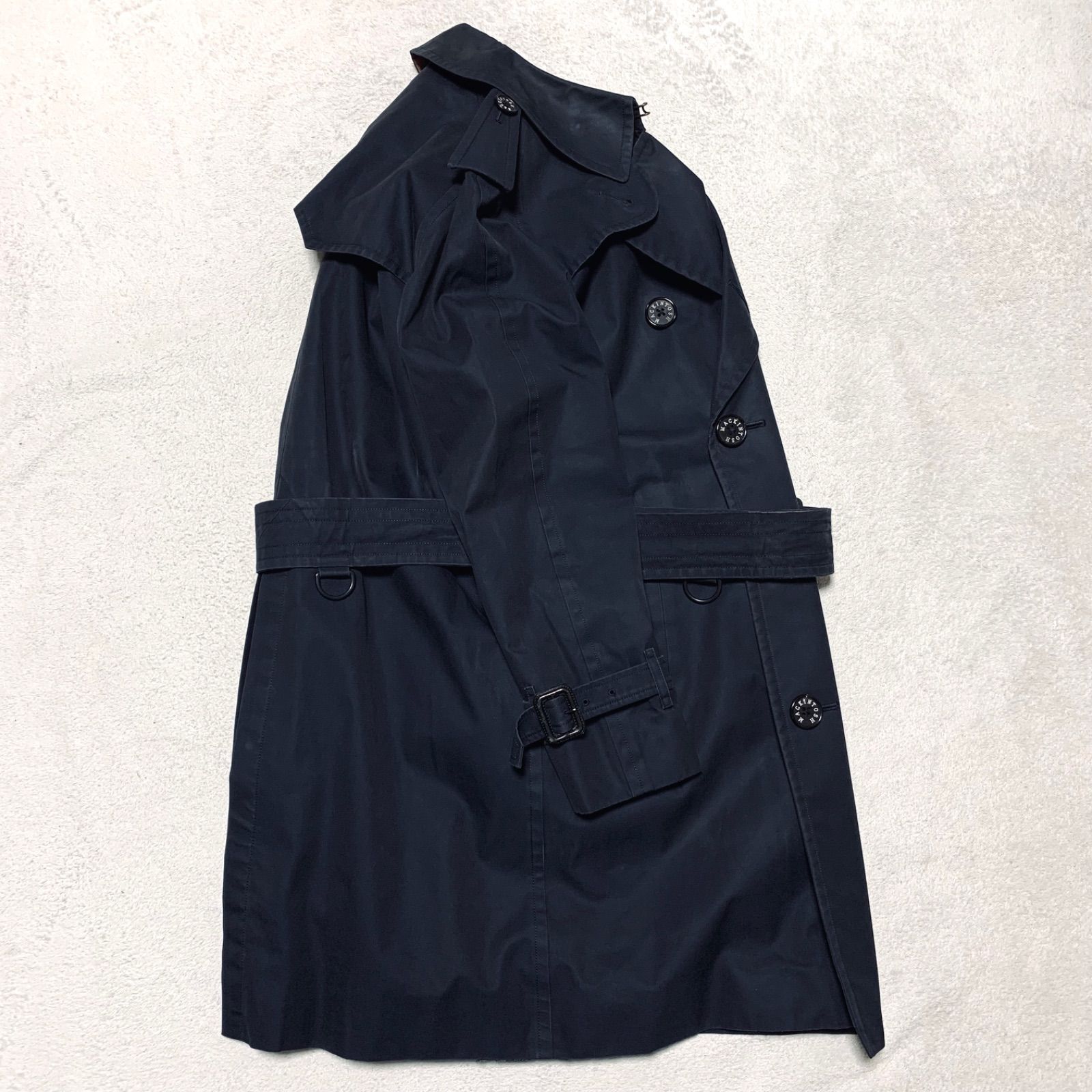 マッキントッシュロンドン　トレンチ　ライナー　ネイビー　山陽商会　42(XL) MACKINTOSH LONDON トレンチコート ダブルブレスト ウールライナー付