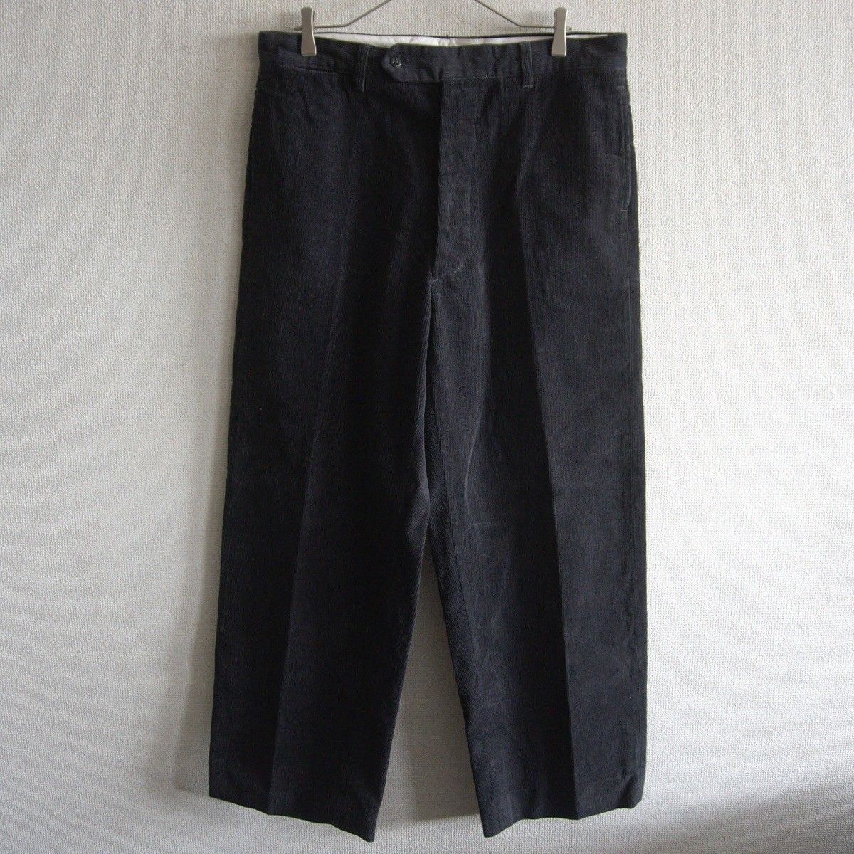 美品】ATLAST&CO【コーデュロイ トラウザー】36 ブラック アットラスト