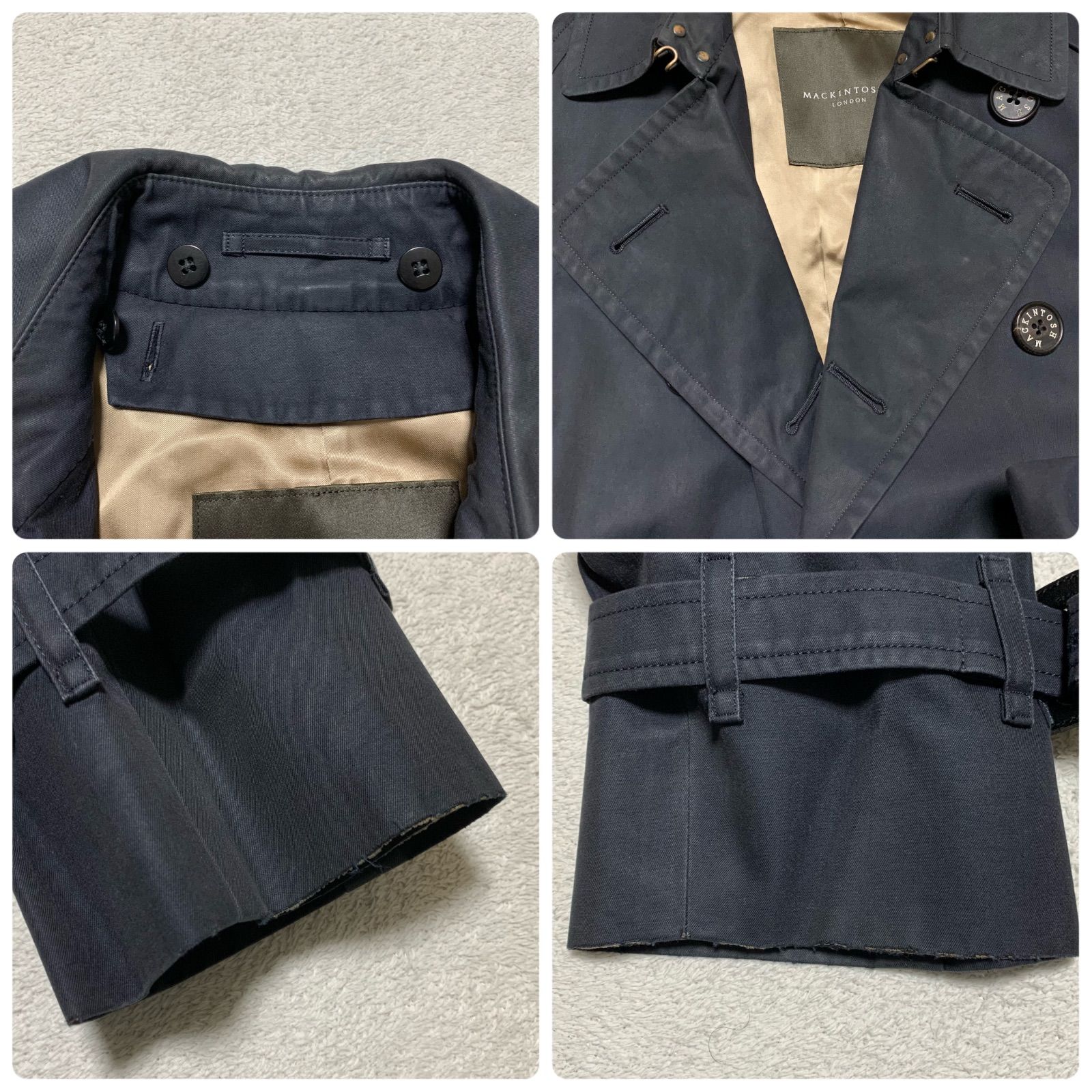 MACKINTOSH LONDON トレンチコート ダブルブレスト ウールライナー付