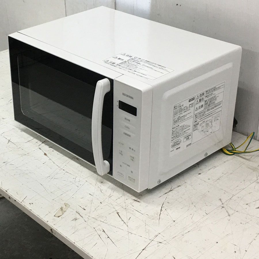 ほぼ新品！アイリスオーヤマ　電子レンジ　ヘルツフリー PMG-F188-W Amazon.co.jp: アイリスオーヤマ 電子レンジ 18L 単機能 フラット