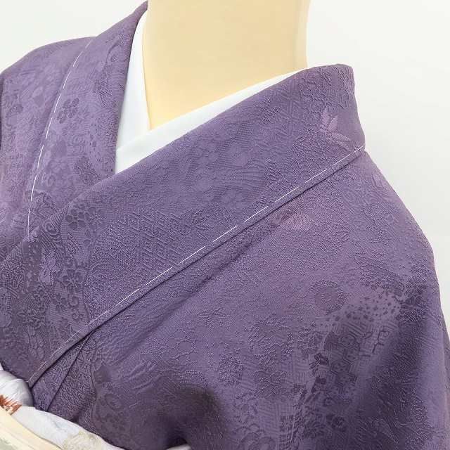 たか 新品 ２点セット 寿光織 着物 仕付け糸付 訪問着・長襦袢 4441 新品 寿峰 落款 金通し 着物“大人モダン”正絹 仕付け糸付 訪問着 6712