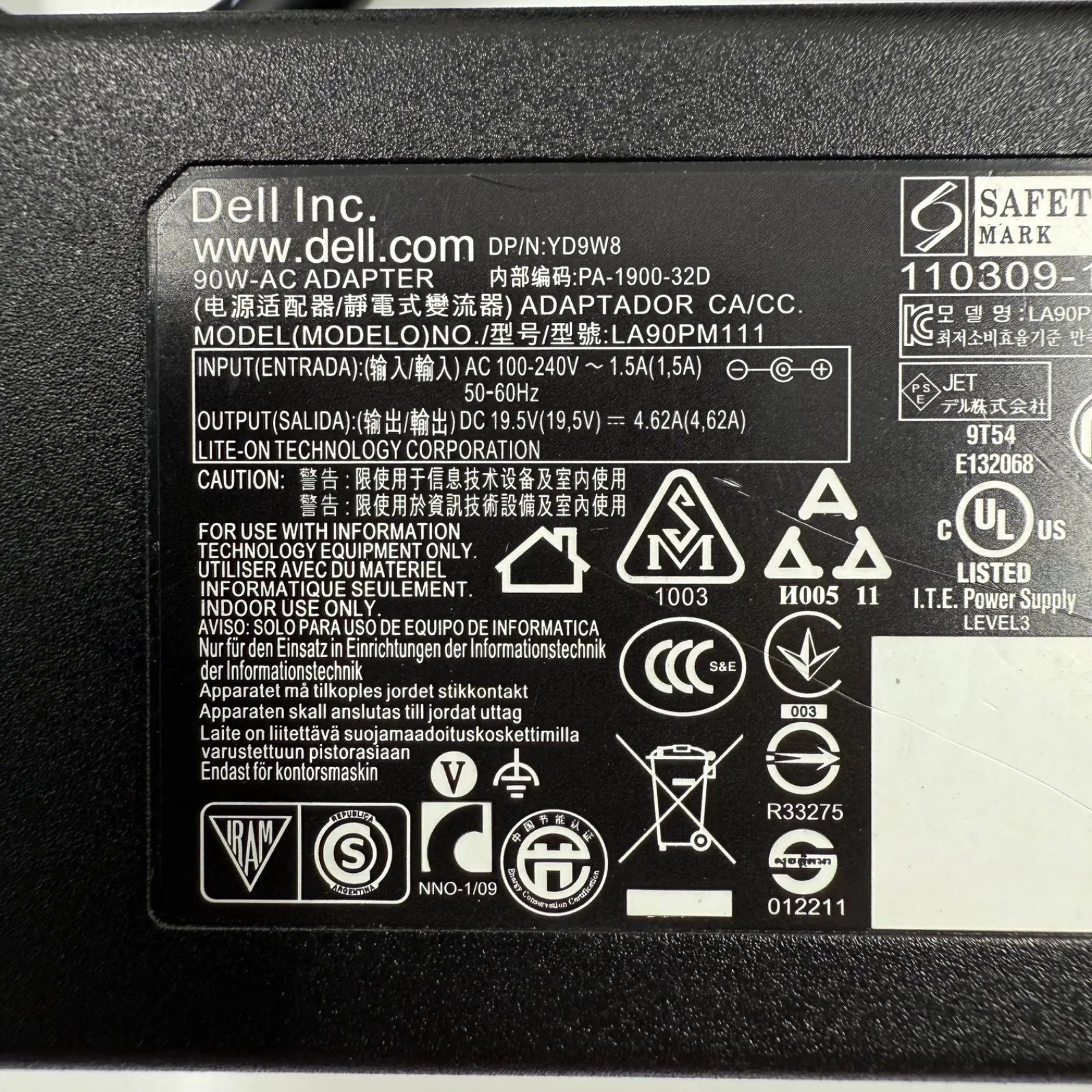 Me DELL 90W 外経4.5mm DA90PM111 美品 7個 Me DELL 90W 外