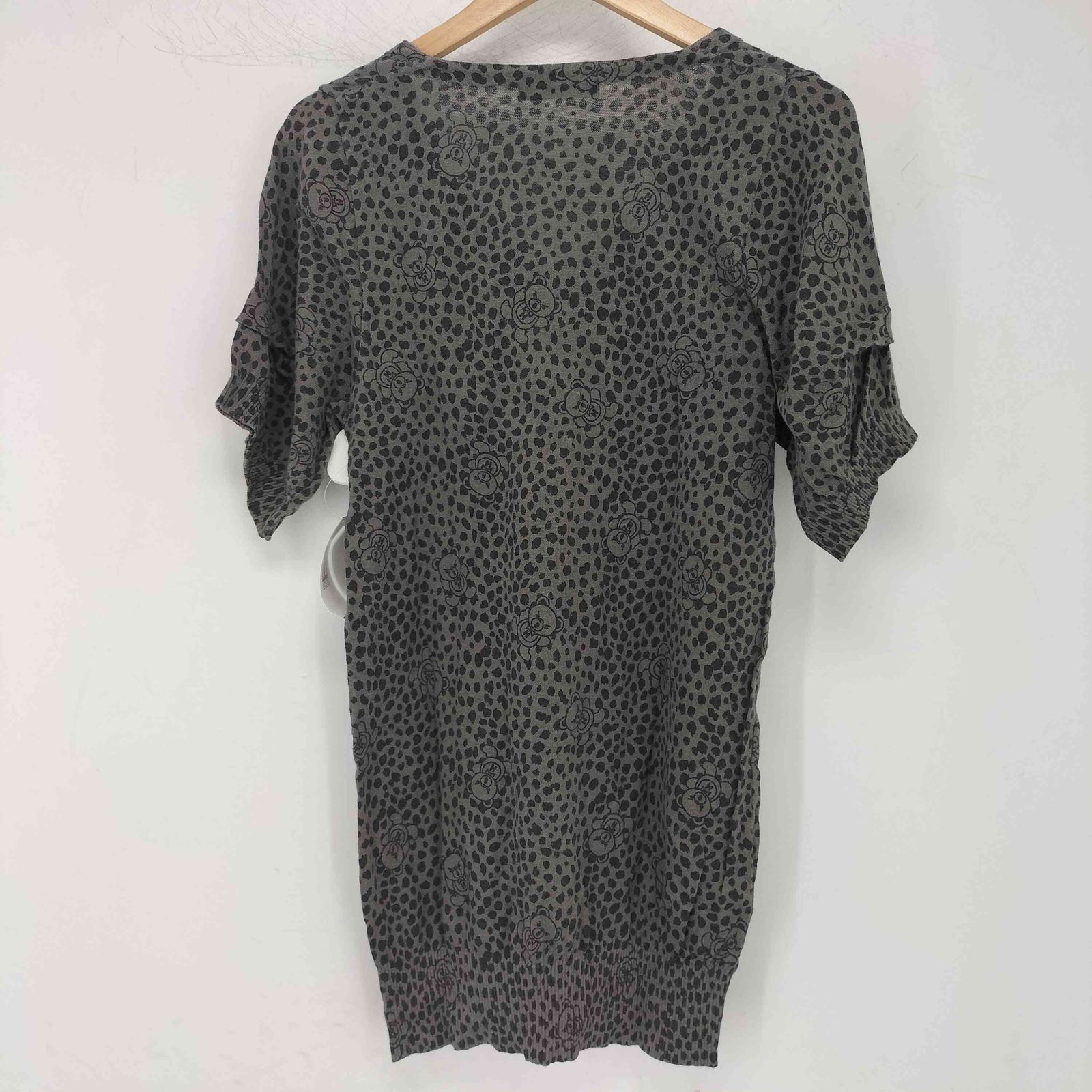 HYSTERIC GLAMOURレオパード柄 ニットセーター ヒステリックグラマー HYSTERIC GLAMOUR ヒスベア レオパード柄 S/S