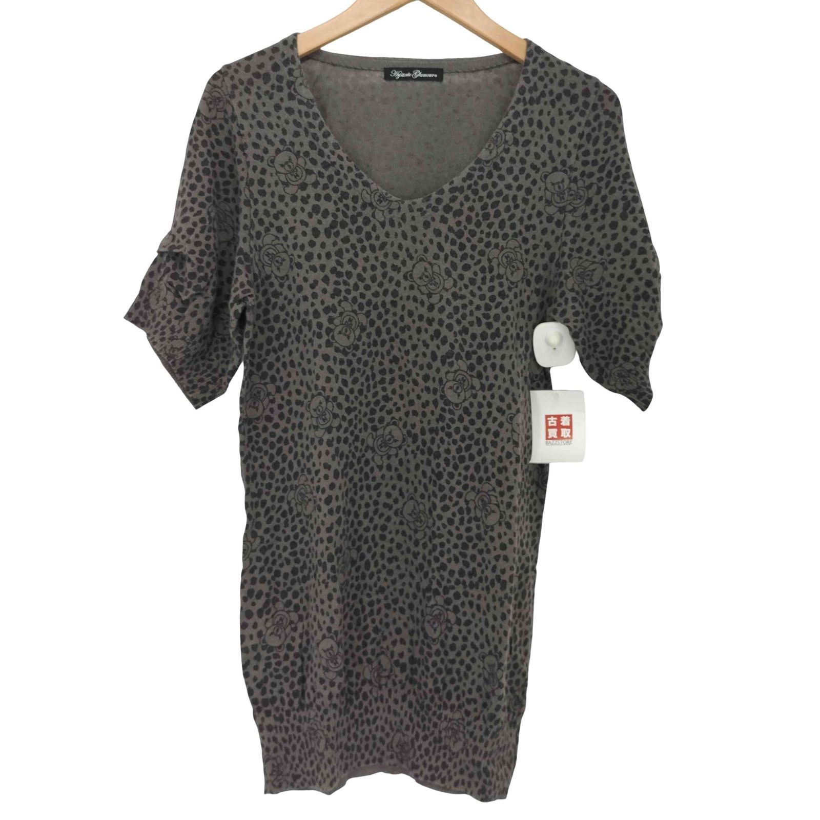 HYSTERIC GLAMOURレオパード柄 ニットセーター HYSTERIC GLAMOURレオパード柄 ニットセーター