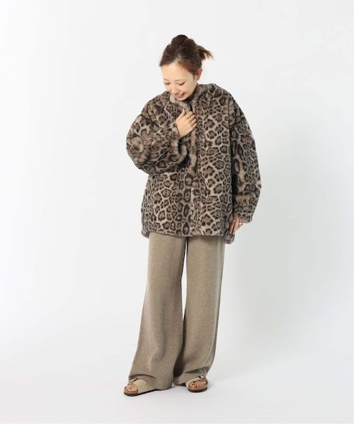 【DEUXIEME CLASSE購入】A POINT ETC　レオパードブルゾン インポート〈フランス製〉A POINT ETC/アーポワンウテセ (Deuxieme