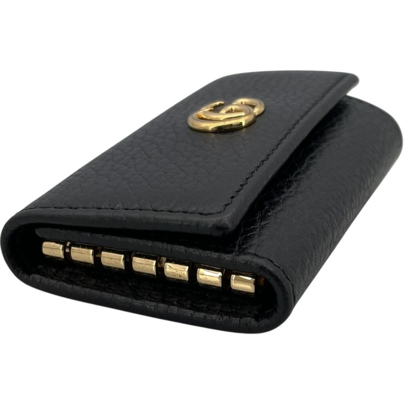 グッチ GUCCI GGマーモント 6連キーケース 456118 ブラック レザー