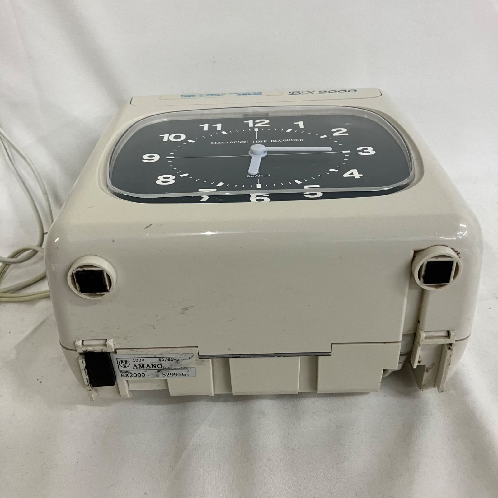 AMANO 電子タイムレコーダー BX 2000 3台 Amazon | アマノ タイムカード タイムレコーダー ホワイト BX2000