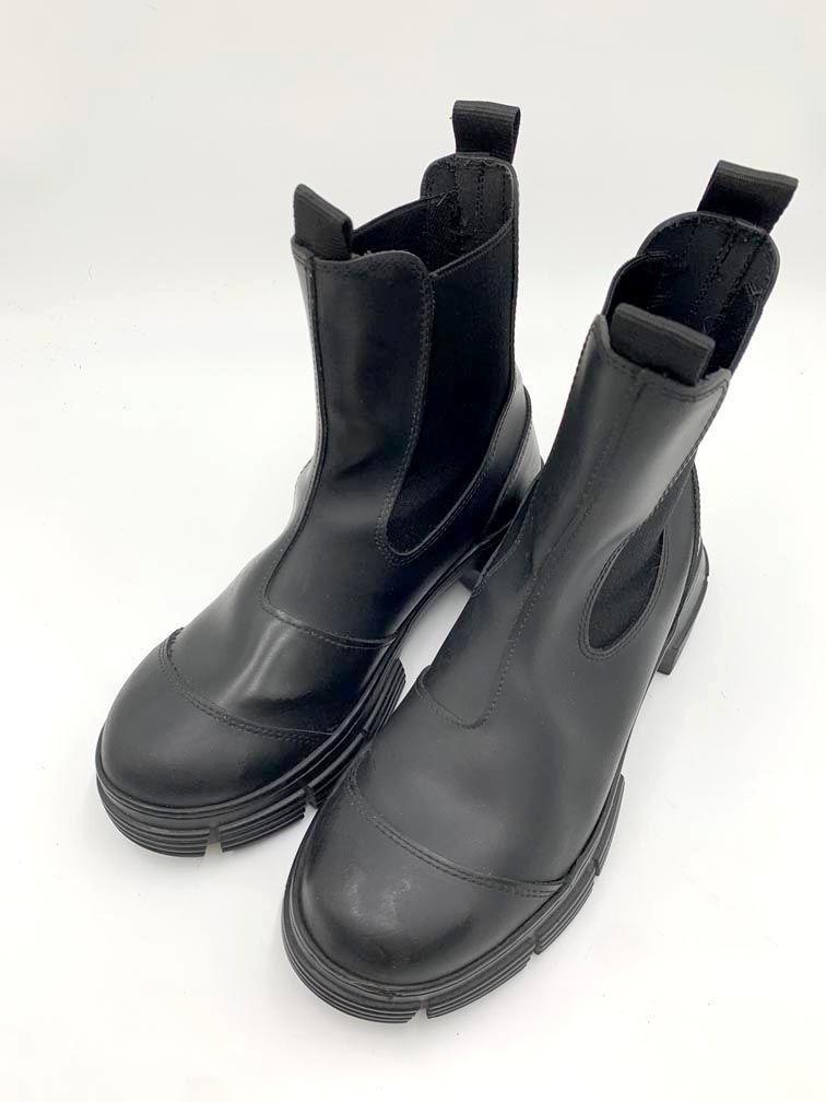 GANNI ブラック ラバーサイドゴアブーツ SIZE 36 GANNI ガニー