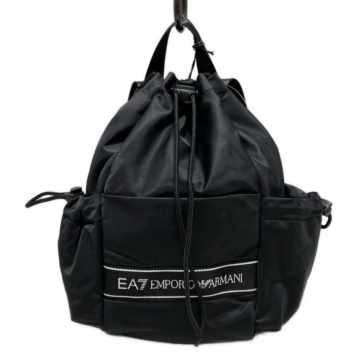EMPORIOARMANI(エンポリオアルマーニ) リュックサック - 黒 巾着型 