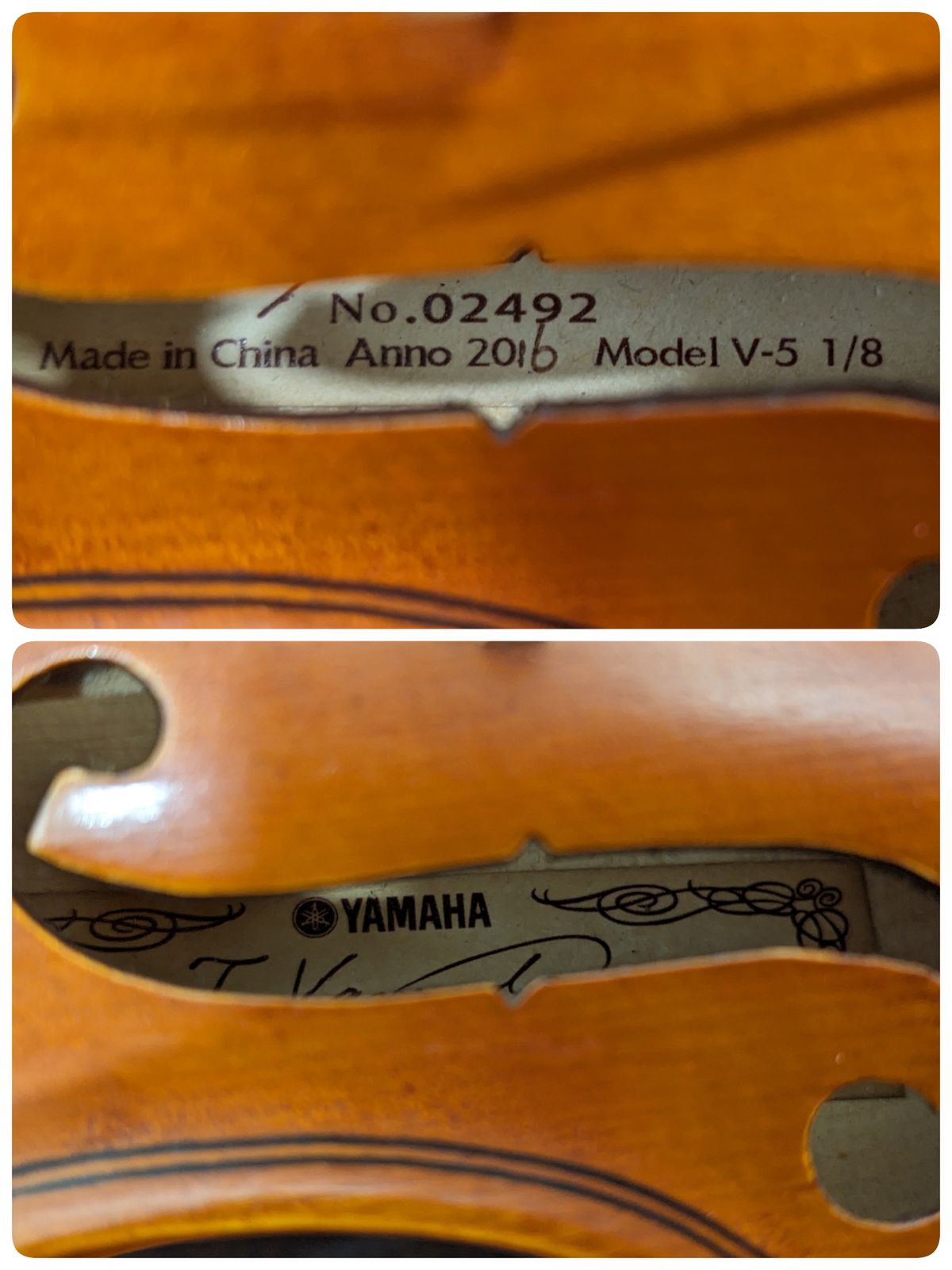 バイオリン◎YAMAHA V-5 1/8サイズ 子供用 ヤマハ 2016年製