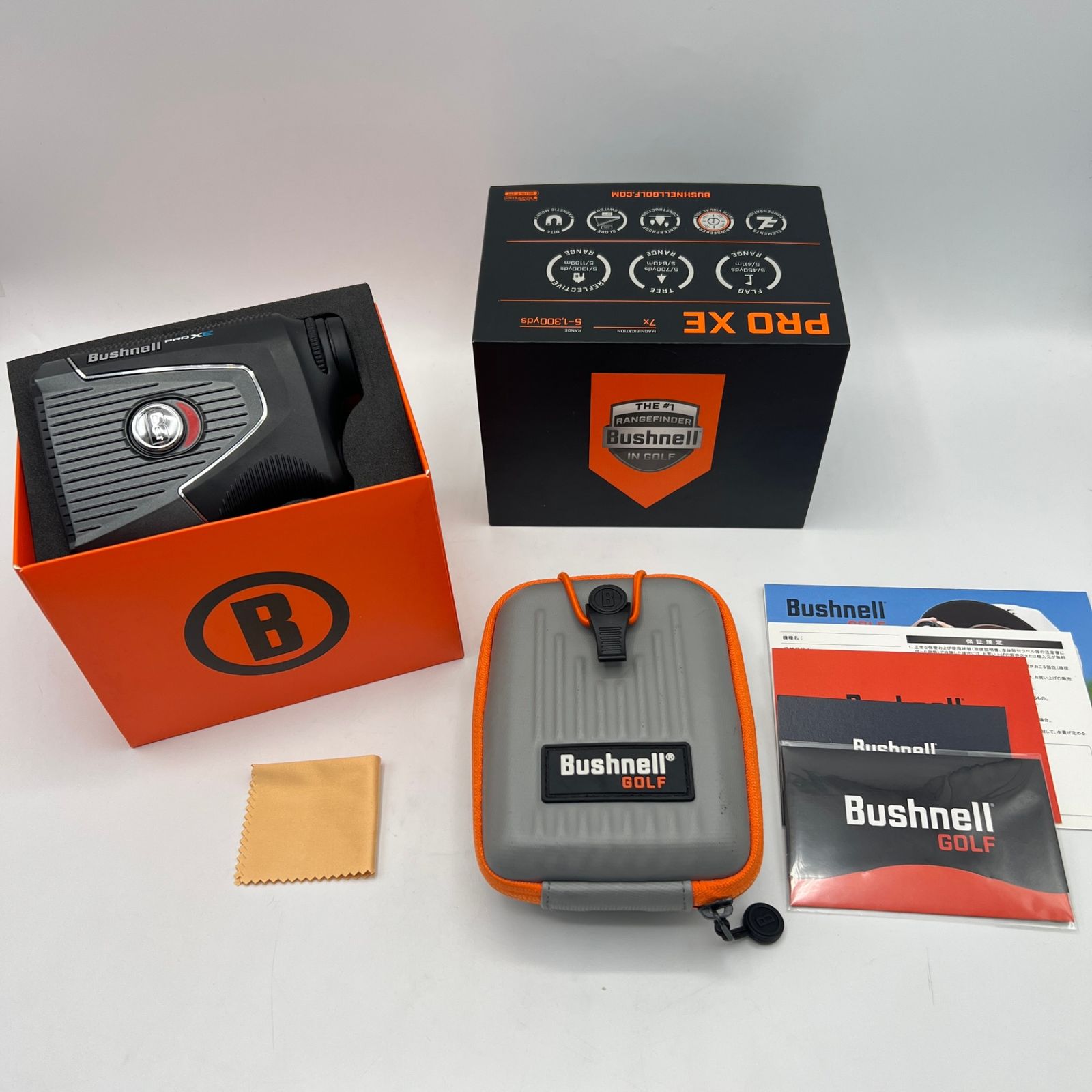 美品】Bushnell PINSEEKER PRO XE JOLT ゴルフ用レーザー距離計