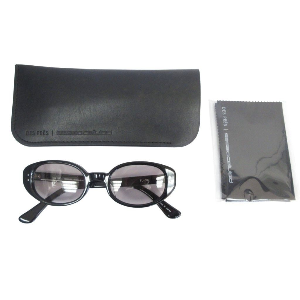 【中古】デプレ DES PRES トゥモローランド 極美品 24SS OVAL サングラス F 黒 ブラック 26094209008 デプレ DES PRES トゥモローランド × SASAKI CELLULOID 極美品 24SS
