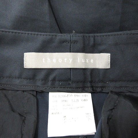 theory luxe サイズ40 美品 セオリーリュクス theory luxe テーパードパンツ スラックス 40 L 紺