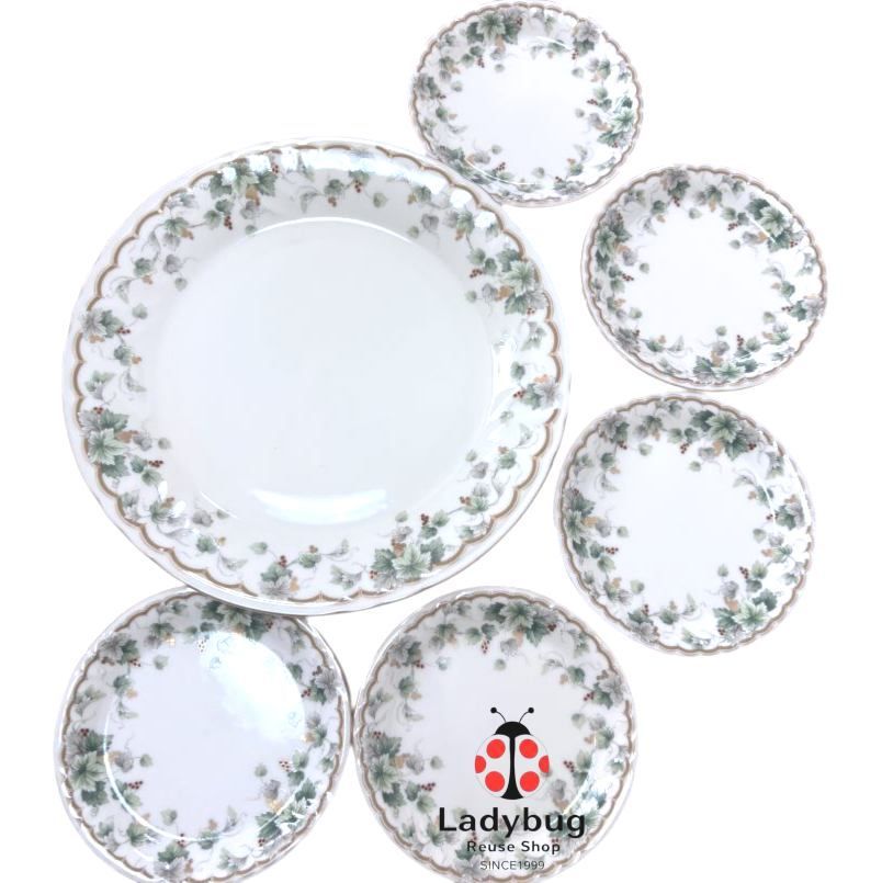 未使用　ナルミ　大皿27㎝　6枚セット ナルミ NARUMI 廃盤 希少 アルページュ 葡萄柄 食器セット 大皿