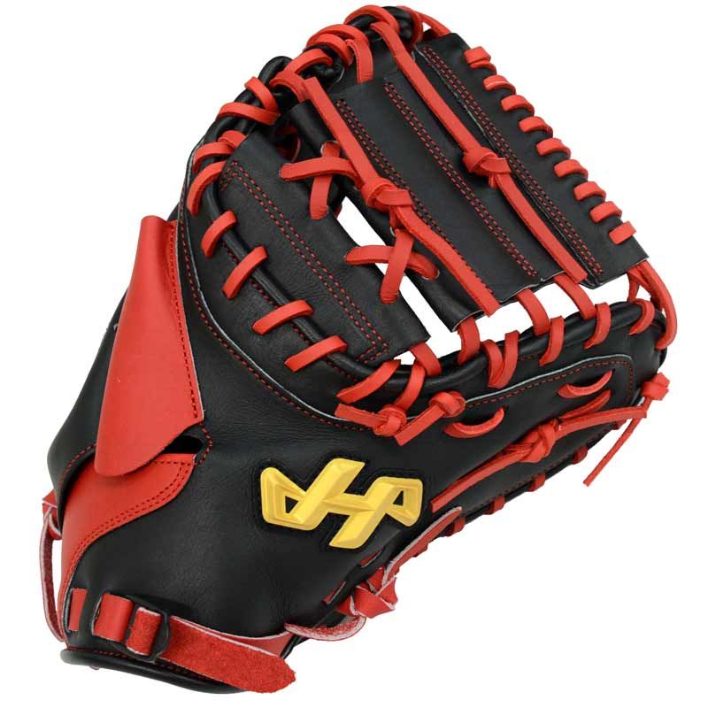 ハタケヤマ ソフトボールキャッチャーミット 黒 赤 黄 ハタケヤマ ソフトボールキャッチャーミット 黒 赤 黄 ハタケヤマ