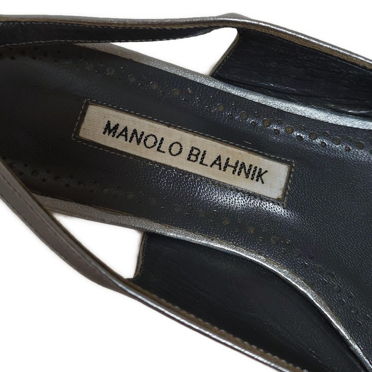 MANOLO BLAHNIK(マノロブラニク) サンダル 37 1/2 レディース