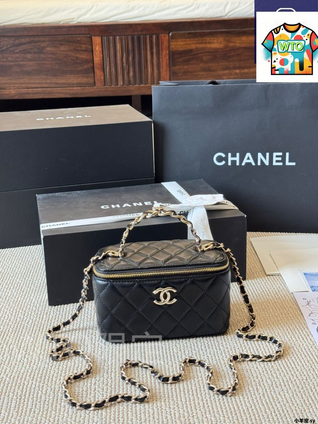 今日特価】Chanel シャネル コスメボックス ルテニウム銀色ハンドル