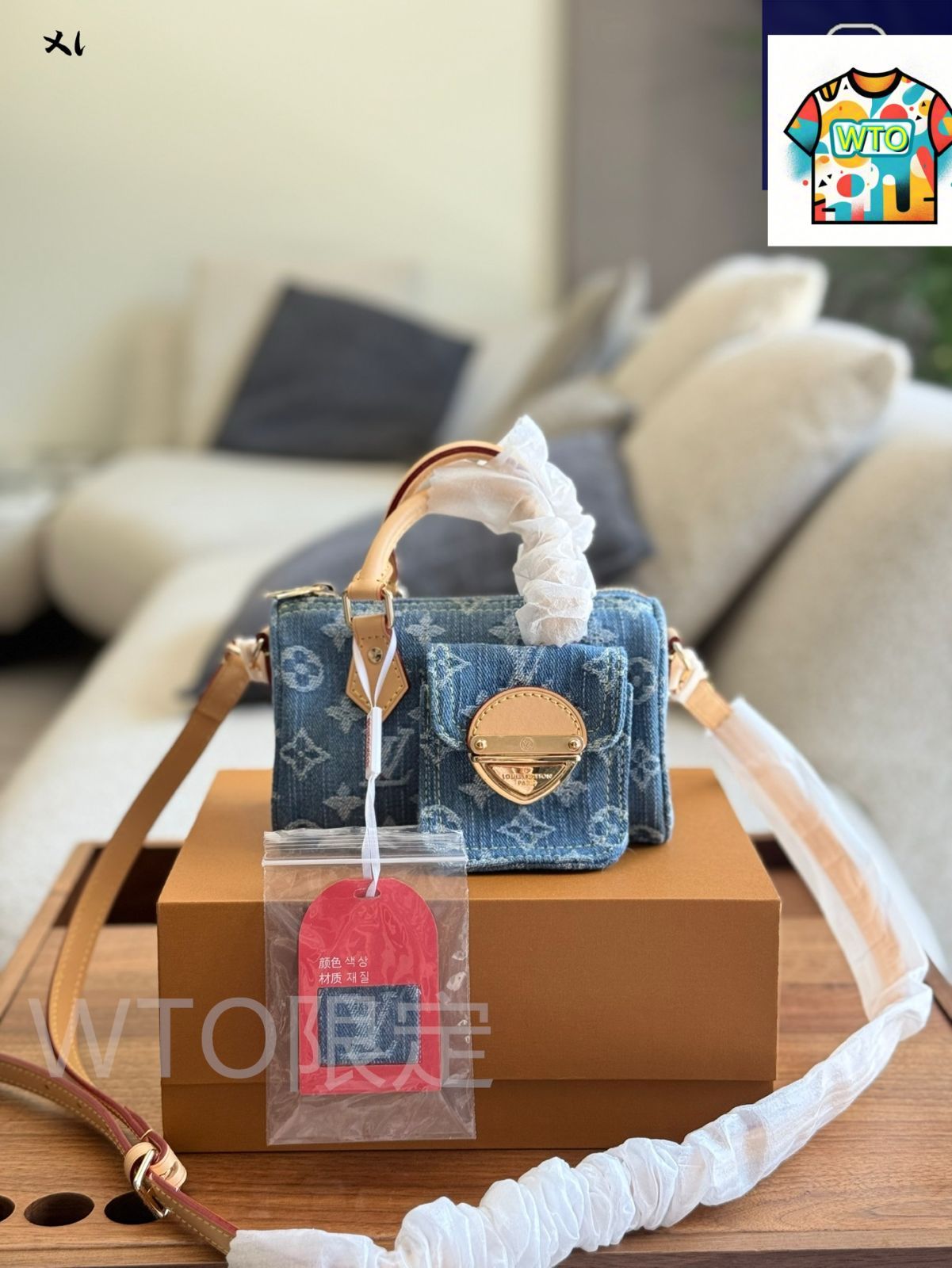 今日特価】Louis Vuitton ルイヴィトン ナノスピーディ デニムバッグ