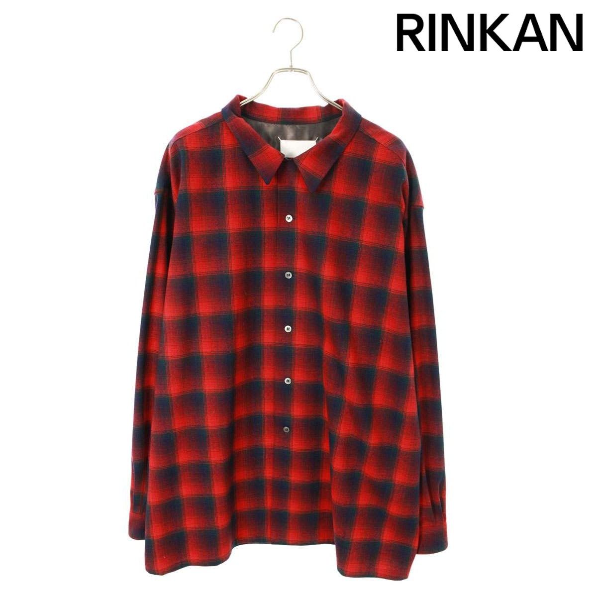 マルジェラPendleton レッド・ブラックチェック 長袖シャ Maison Margiela x Pendleton チェック シャツ | レッド | FARFETCH JP