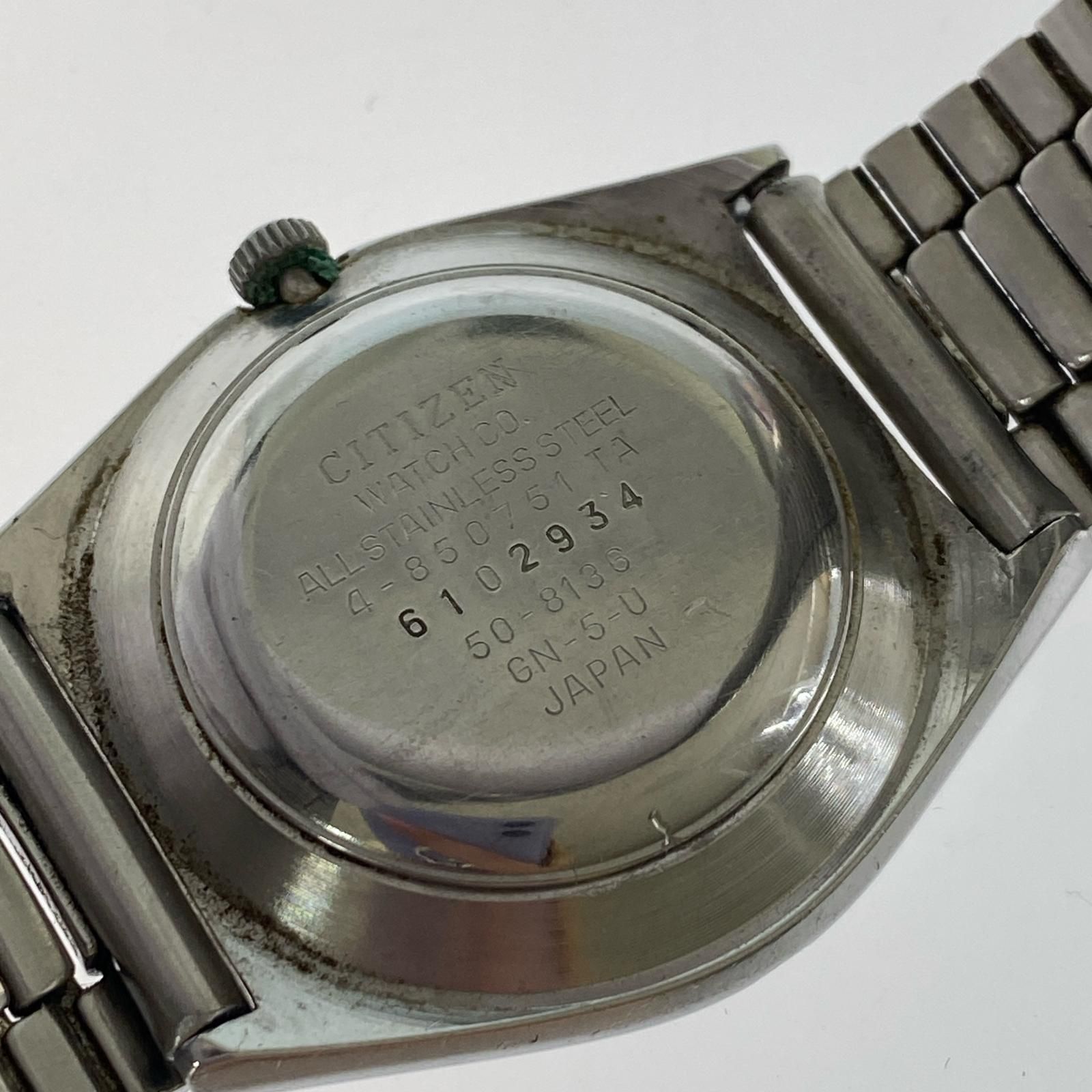 CITIZEN シチズン 4-850751 CRYSTORON腕時計/ホワイト×シルバー