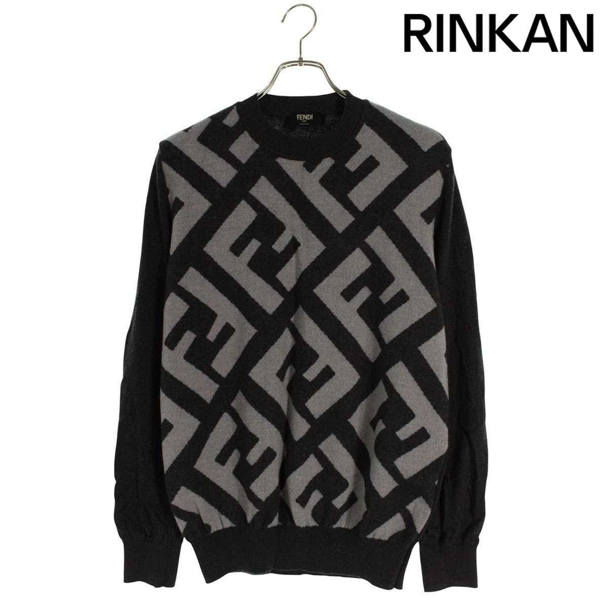 ヴィンテージ★FENDI ズッカ柄 ロゴニットセーター FENDI - ヴィンテージ FENDI フェンディ ロゴ ズッカ柄 ニット
