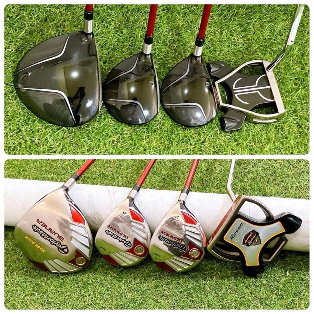 豪華13本 テーラーメイド バーナー メンズゴルフセット 初心者 入門 右