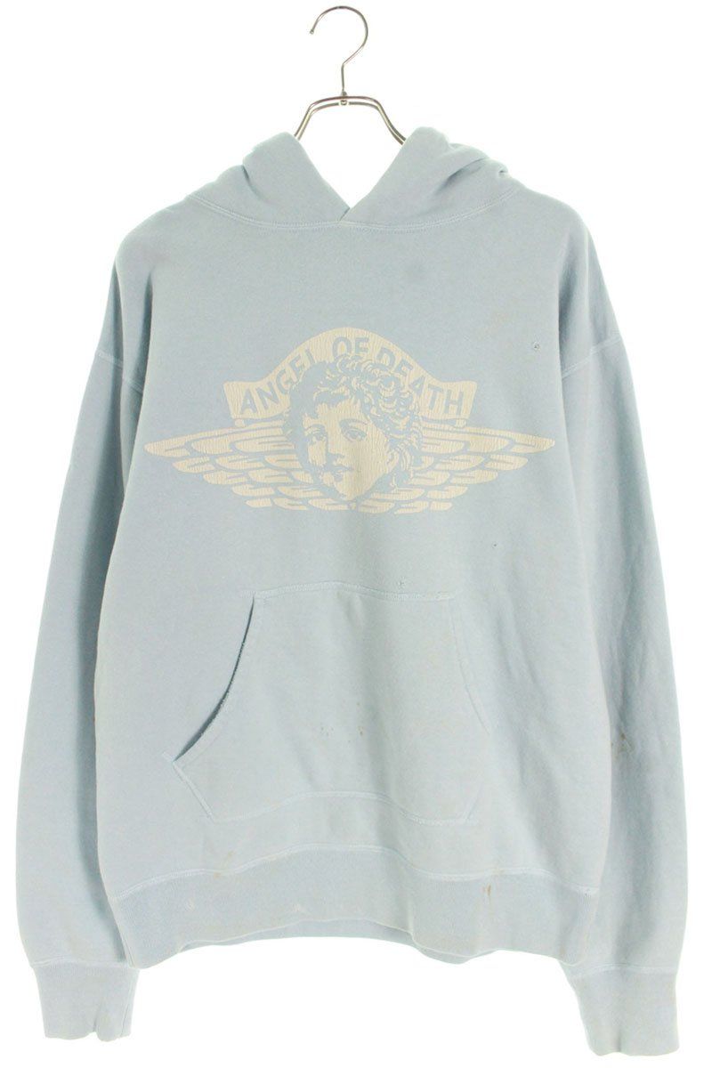 セントマイケル 21SS エンジェルヴィンテージ加工プルオーバーパーカー セントマイケル SM-S21-0000-042 ヴィンテージ加工エンジェルプル