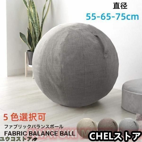 バランスボール 55cm 65cm 75cm 体幹トレーニング フィットネス エクササイズ 筋トレ ダイエット デスクチェア 椅子 洗えるカバー付