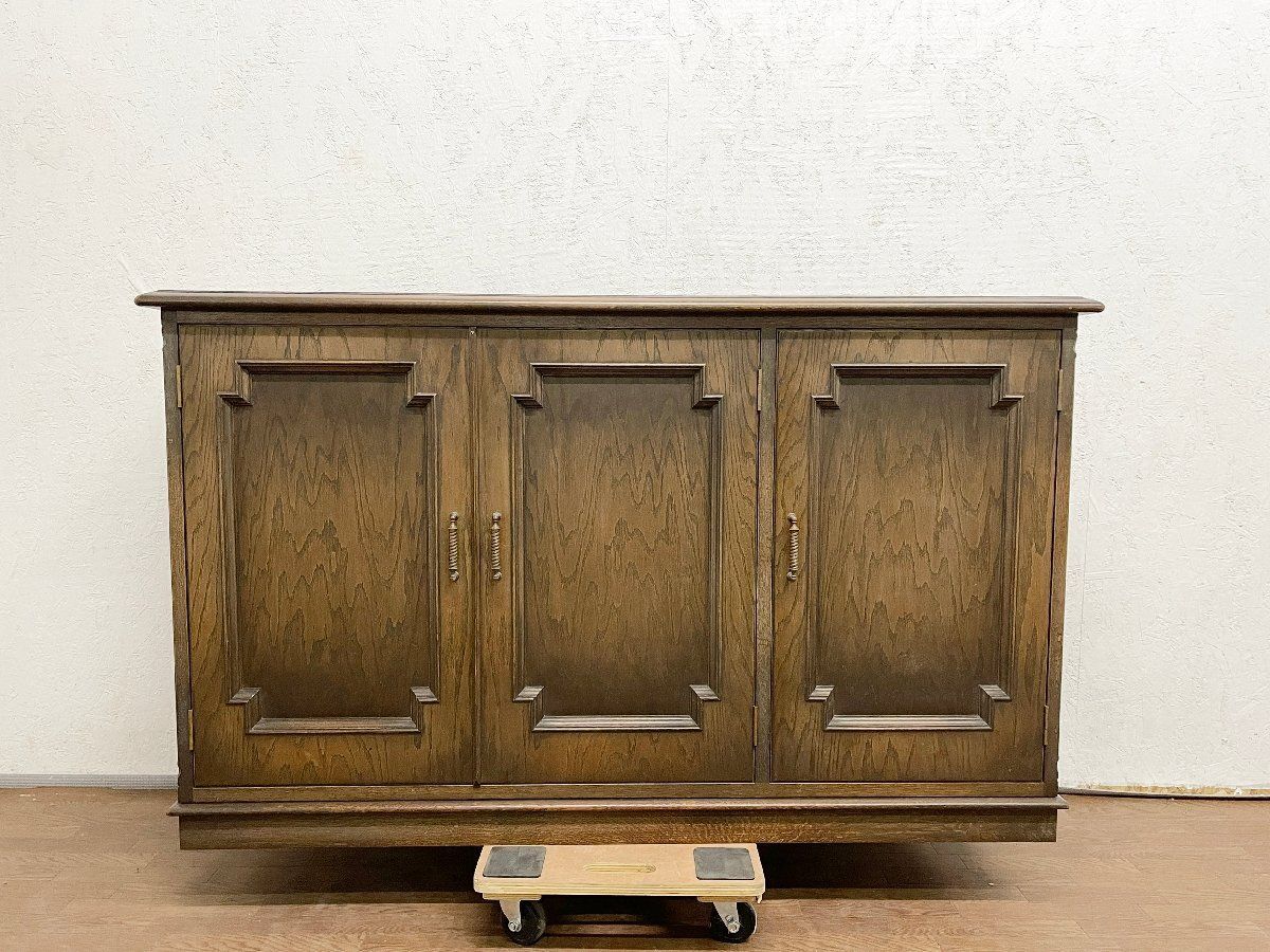 EHK63 永田良介商店 電話台 ナラ材(オーク材) 神戸洋家具 キャビネット