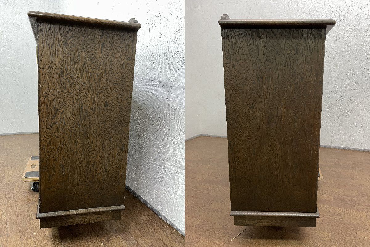 EHK63 永田良介商店 電話台 ナラ材(オーク材) 神戸洋家具 キャビネット