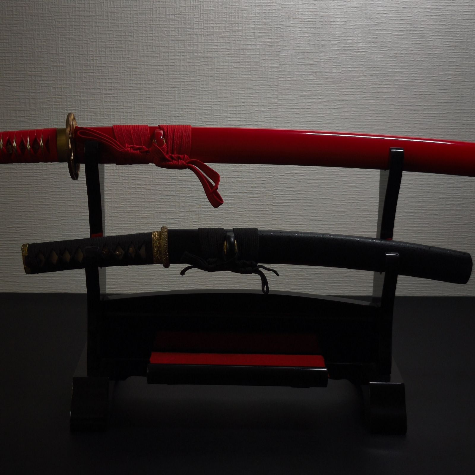 刀掛台 二本掛 組み立て式 横2本 掛け用 刀掛け台