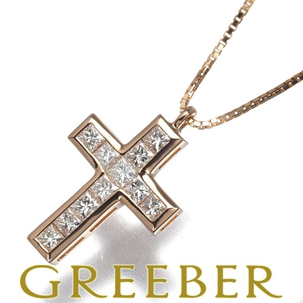 ゆきざき　RICH CROSS ダイヤ　ネックレス 正規品☆ゆきざき Rich cross ネックレストップ ダイヤモンド ゴールド