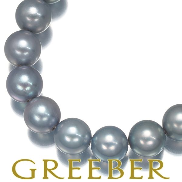 TASAKI タサキ ネックレス グレーパール 真珠 6.7-6.9mm シルバー