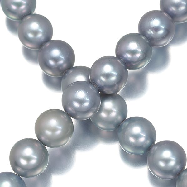 【美品】TASAKI タサキ 田崎真珠 グレーパール 6.0〜6.5 ネックレス 極美品✨田崎真珠 タサキ 真珠 パール ブルー グレー ネックレス